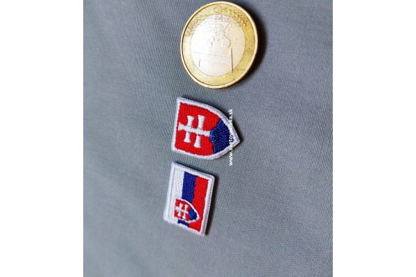 Nažehlovačka - Slovenská vlajka a znak / Nažehlovačka - Slovenská vlajka a znak - Znak veľký
