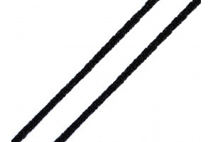 Guma guľatá - Mäkká/lekárska - Čierna Ø2,5-3 mm