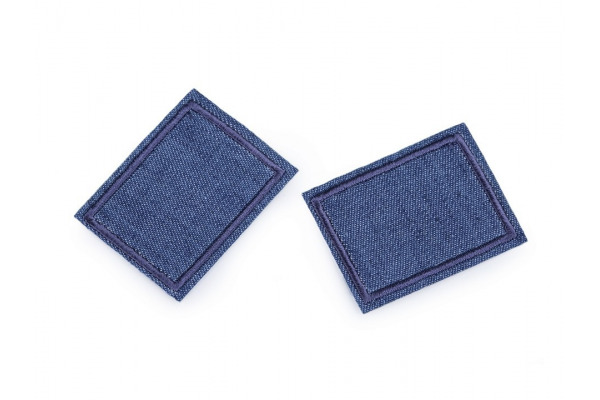 Nažehlovačka - farebný obdĺžnik / Nažehlovačka - farebný obdĺžnik - Modrá jeans
