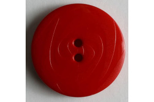 Gombík plastový - Červený Ø19 mm - S ryhami