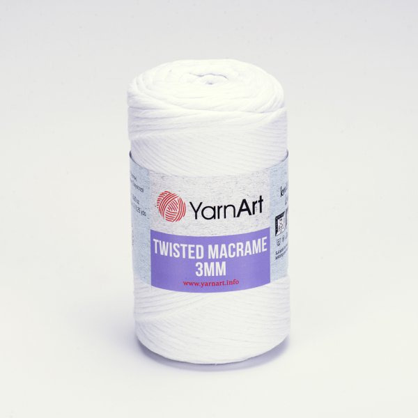 Twisted Macrame 3mm - 751 biela