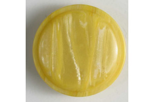 Gombík plastový - Žltý hladký Ø15 mm