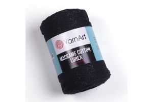 Macrame Cotton Lurex 722 - čierna
