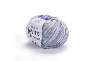 Jeans Soft Colors 6210 - biela-modrá-šedá-béžová